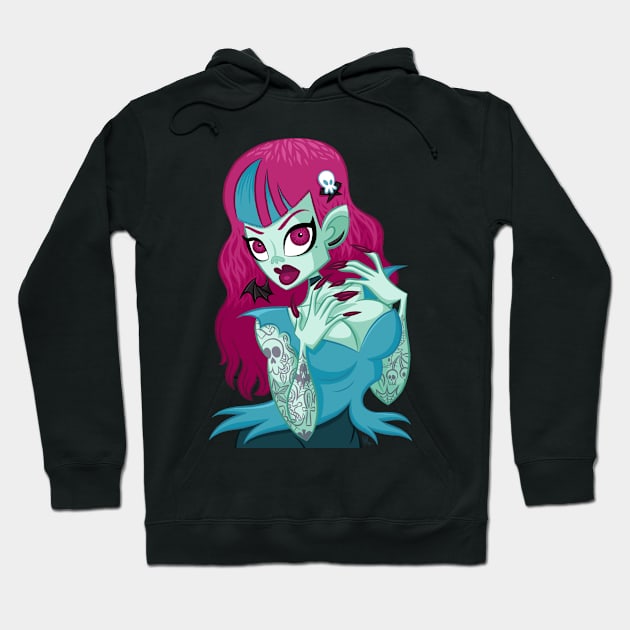 Undead Girl Hoodie by nocturnallygeekyme